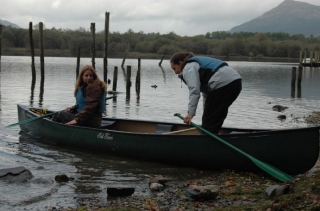Double-seated canoes